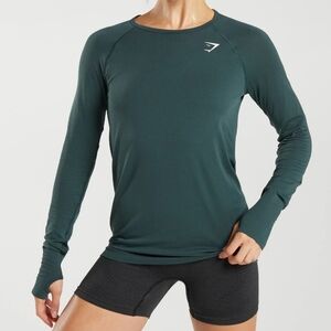 Gymshark Dark Green Long Sleeve Tee